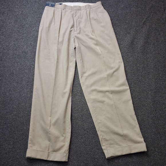 Polo Ralph Lauren Other - Polo Ralph Lauren Siena Corduroy Pants Mens 36x31 Pleated Cuffed Cotton Preppy